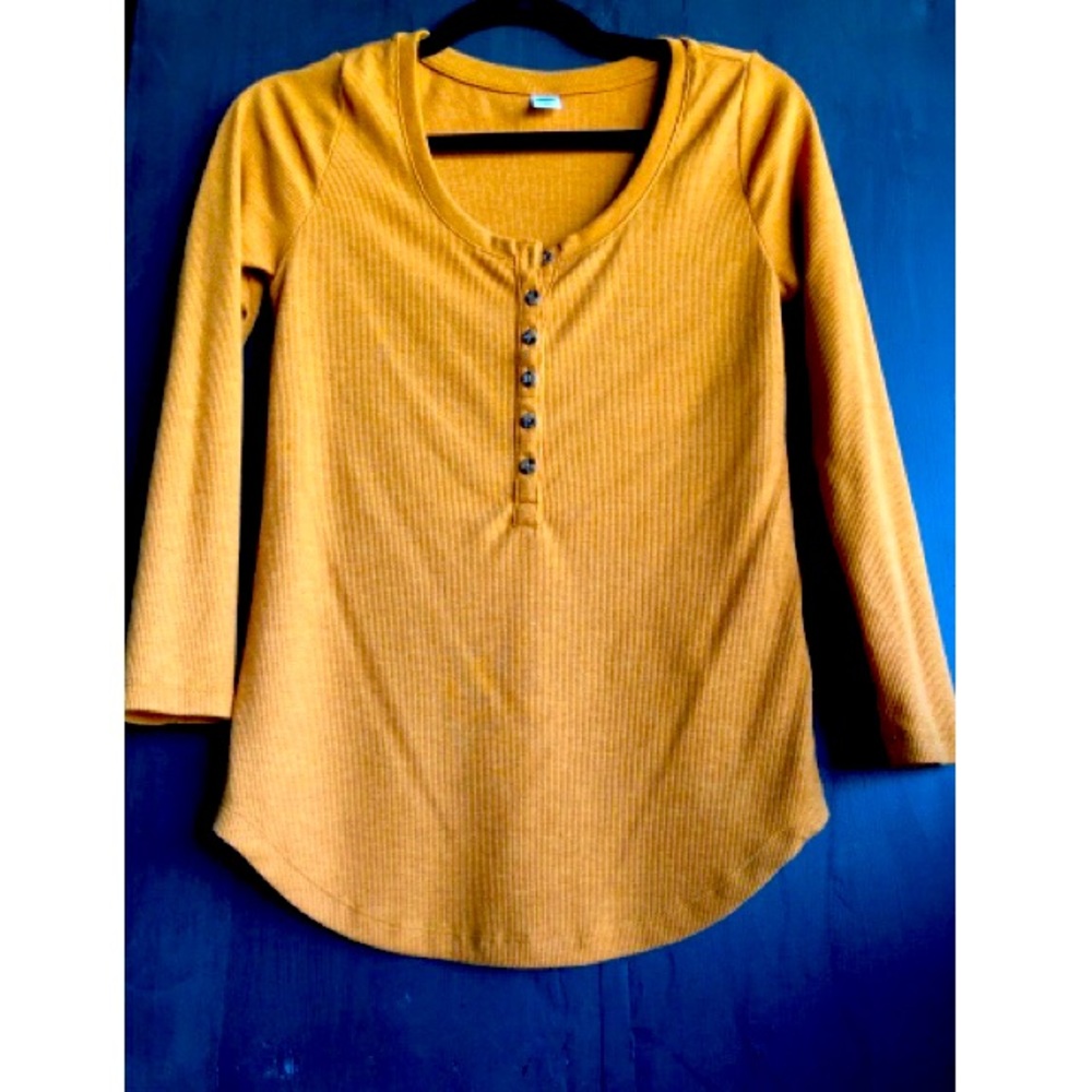 Mustard yellow shirt